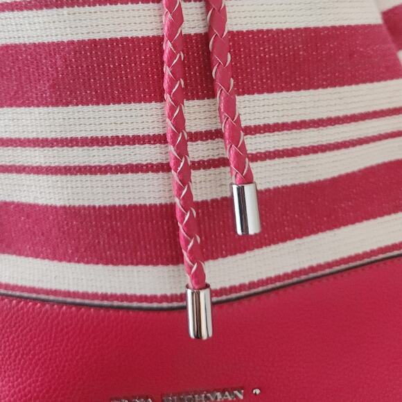 Vintage Dana Buchman Woven Faux Leather Tote Bag - Picture 8 of 11